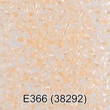 Бисер стеклянный GAMMA 5гр прозрачный с перламутровым отверстием, светло-оранжевый, круглый 10/*2,3мм, 1-й сорт Чехия, Е366 (38292)