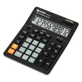 Калькулятор настольный Eleven SDC-444S, 12 разрядов, двойное питание, 155*205*36мм, черный, 339202