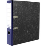 Папка-регистратор 75мм Attomex, мраморная картонная, металлическая окантовка, синий корешок, (разборная), 3090306