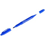 Маркер перманентный двухсторонний  0,8 / 2,2мм OfficeSpace, пулевидный наконечник, синий  178877