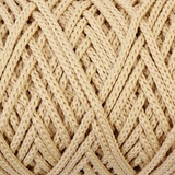 Шнур для вязания без сердечника Osttex 100м/210гр , ширина 3мм (100% полиэфир), 155-молочный