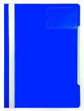Папка-скоросшиватель А4 Бюрократ с прозрачным карманом для визиток на лицевой стороне, синий PS-V20blu