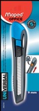 Нож канцелярский 9 мм MAPED (Франция) "Universal",  пластик, ручная фиксация лезвия, ассорти, 092311
