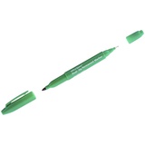 Маркер перманентный двухсторонний  0,8 / 2,2мм OfficeSpace, пулевидный наконечник, зелёный  178879