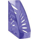 Стойка-угол для бумаг пластик 110 х 245 х 263мм, СТАММ "Тропик", тонированный фиолетовый ЛТ362/ЛТВ-31247