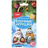 Набор LORI для раскрашивания игрушки "3D Art. Дед Мороз и Снеговик", +5, Ир-012