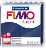 Глина полимерная FIMO Soft, запекаемая в печке, 56 гр., королевский синий, шк809553 №35
