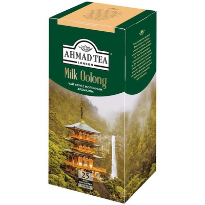Чай Ahmad Tea "Milk Oolong", зеленый улун, с ароматом молока, 25 фольг. пакетиков по 1,8г,  [260763]