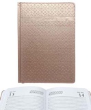 Ежедневник А5 полудатированный Intelligent. Розовое золото с узором, кожзам, мягкая обложка, CE-6040