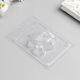 Пластиковая форма для мыла "Лилия" 9*7*1,5 см, 2334313