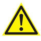 Знак предупреждающий "Внимание.Опасность (проч. опасности)", треуг. 200*200*200мм, самокл,610009/W 09,  [610009]