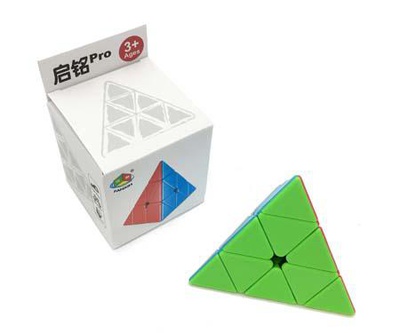 Кубик-Головоломка CE-120 "Пирамида" грань 10см, матовая, в картонной коробке, CE-120/FX8808/731А-3