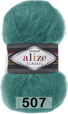 Пряжа Ализе Mohair Classic new 100гр/200м (51%акрил / 25%мохер / 24%шерсть) (507)