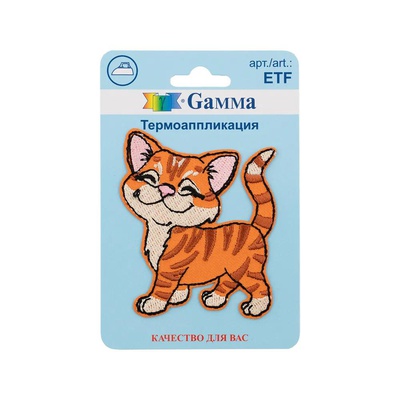 Термоаппликация 5,5х6,5см Котенок  №04, Gamma [ETF 02-422]