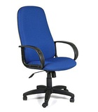 Кресло офисное АМБАСАДОР (ткань: JP 15/3 синий ромб)  ( до 120кг )