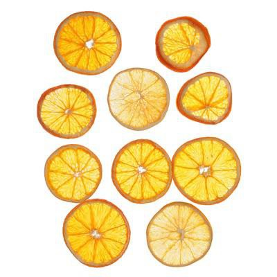 Апельсин нарезанный сушеный, 10шт, пакет, 2908564