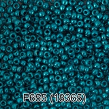 Бисер стеклянный GAMMA 5гр "сольгель" металлик, бирюзовый, круглый 10/*2,3мм, 1-й сорт Чехия, F655 (18365)