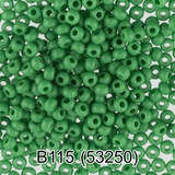 Бисер стеклянный GAMMA 5гр непрозрачный, светло-зеленый, круглый 10/*2,3мм, 1-й сорт Чехия, B115 (53250)