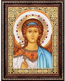 Картина стразами 30х40см, Икона Ангел-Хранитель [АЖ-1845]
