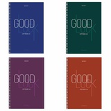 Тетрадь A4 120 л. клетка на гребне, BR "Good Luck", твердая обложка, 404074