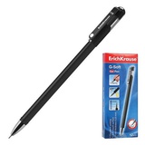 Ручка гелевая 0,5мм черная ERICH KRAUSE "G-SOFT", корпус прорезенненый, ЕК39207/ЕК46797