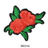 Термоаппликация 8х6,5см Красная роза [TBY.2196]