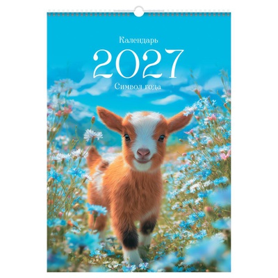 Календарь настенный перекидной 2027г, на гребне, BG "Символ года" 340х480 мм, 391317