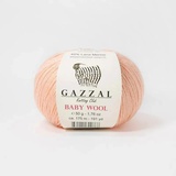Пряжа Gazzal Baby Wool 50г/175м (40%акрил /40%мериносовая шерсть /20%кашемир ПА) 834