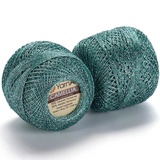 Пряжа Yarnart Camellia 50г/450м (91% полиэстер, 9% металлик), ментол 427