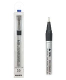 Линер черный, 0,5 мм, STA 6150-Brush. Professional. металлический наконечник, с клипом, в упаковке ПВХ