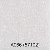 Бисер стеклянный GAMMA 5гр непрозрачный блестящий, белый, круглый 10/*2,3мм, 1-й сорт Чехия, А066 (57102)