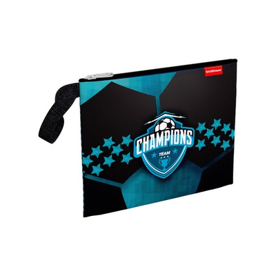 Папка для тетрадей 1 отделение А5+, ErichKrause "Champions", текстильная, на молнии, [ЕК52686]