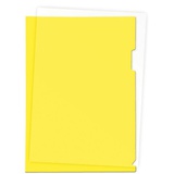 Папка-уголок А4, 180 мкм, deVENTE, гладкая фактура, полупрозрачная желтая, 3074713