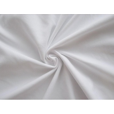 Ткань однотонная тонкая 50*50см 140г/м2 Кулирная гладь, цв. белый КЛ.24186