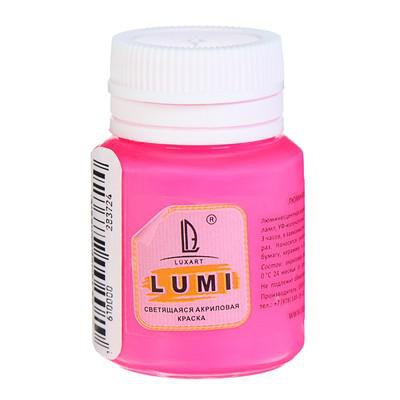 Акрил люминесцентный LUXART LuxLumi розовый L10V20 [4616623]