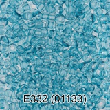 Бисер стеклянный GAMMA 5гр "сольгель" прозрачный, голубой, круглый 10/*2,3мм, 1-й сорт Чехия, Е332 (01133)
