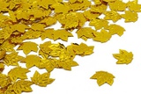 Пайетки 22мм голографические Листья клена, золотой 10г, TBY-FLK639-А007