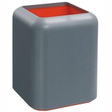 Настольная подставка пластиковая ErichKrause® Forte, квадратный, серый/оранжевый 20153