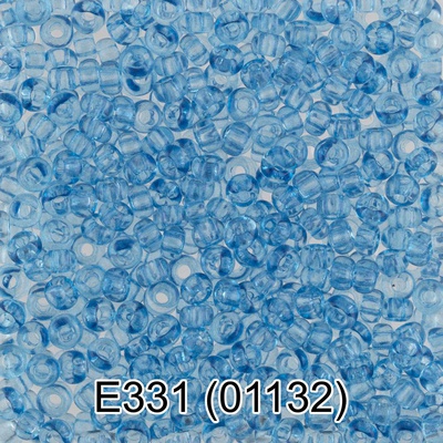 Бисер стеклянный GAMMA 5гр "сольгель" прозрачный, светло-синий, круглый 10/*2,3мм, 1-й сорт Чехия, Е331 (01132)