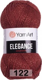 Пряжа YarnArt Elegance 50г/130м (88% хлопок, 12% металлик) 122 терракот
