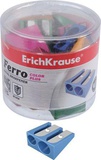 Точилка металлическая 2 отверстия Erich Krause Ferro Color Plus, цвет ассорти, [ЕК38015]