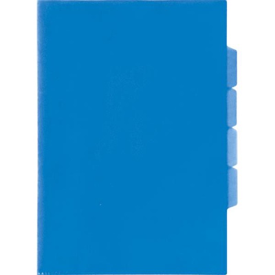 Папка-уголок 3 отд. А4, deVENTE 150мкм, гладкая фактура, полупрозрачная синяя  3074707