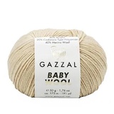 Пряжа Gazzal Baby Wool 50г/175м (40%акрил /40%мериносовая шерсть /20%кашемир ПА) 839