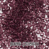 Бисер стеклянный GAMMA 5гр прозрачный, лиловый, круглый 10/*2,3мм, 1-й сорт Чехия, B096 (20060)