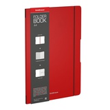 Тетрадь A4 48 л. клетка, на гребне Erich Krause, FolderBook Classic, съемная пластиковая обложка с резинкой, красная, ЕК48228