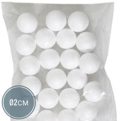 Шар из пенопласта  Ø 2см (набор из 15шт)