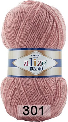 Пряжа Ализе Angora Real 40 100г/480м (60% акрил /40% шерсть), 301
