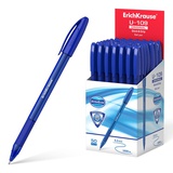Ручка шариковая 1мм синяя  ErichKrause® U-109 Original Stick&Grip Ultra Glide Technology, трехгранная, синий тонированный корпус, ЕК47608