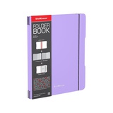 Тетрадь 2х48 л. А5+,  клетка Erich Krause, FolderBook Pastel, съемная пластиковая обложка, двойной блок, фиолетовый, ЕК51396