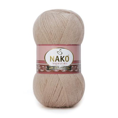 Пряжа NAKO Angora Luks 100г/550м (5%мохер, 15%шерсть, 80%акрил) 11053